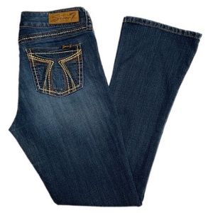 7 FOR ALL MANKIND ROCKER SLIM JEANS DARK WASH 6